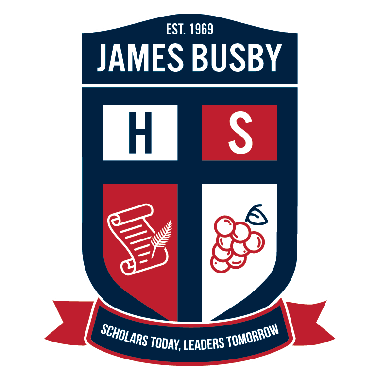 Logo of James Busby High School